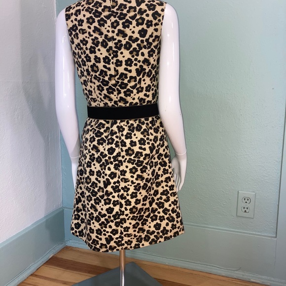 Animal Print Belted Dress w/ Necklace 2 - Picture 4 of 5